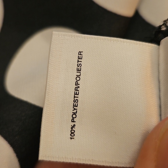 NINE WEST Polka Dot Mod Sleeveless Bowtie Keyhole Satin Top XL - Picture 10 of 10